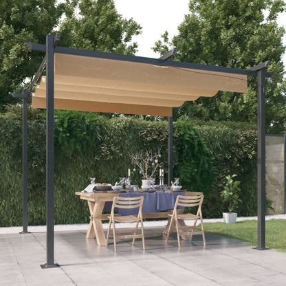 Pergola Da Giardino Con Tetto Retrattile 4X3 M