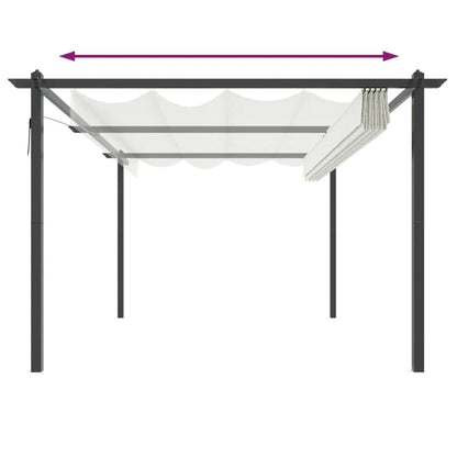 Pergola Da Giardino Con Tetto Retrattile 4X3 M