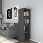 Libreria/Divisorio 80X35X In Massello Di Pino Grigio