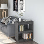 Libreria/Divisorio 80X35X In Massello Di Pino Grigio