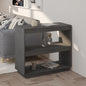 Libreria/Divisorio 80X35X In Massello Di Pino Grigio