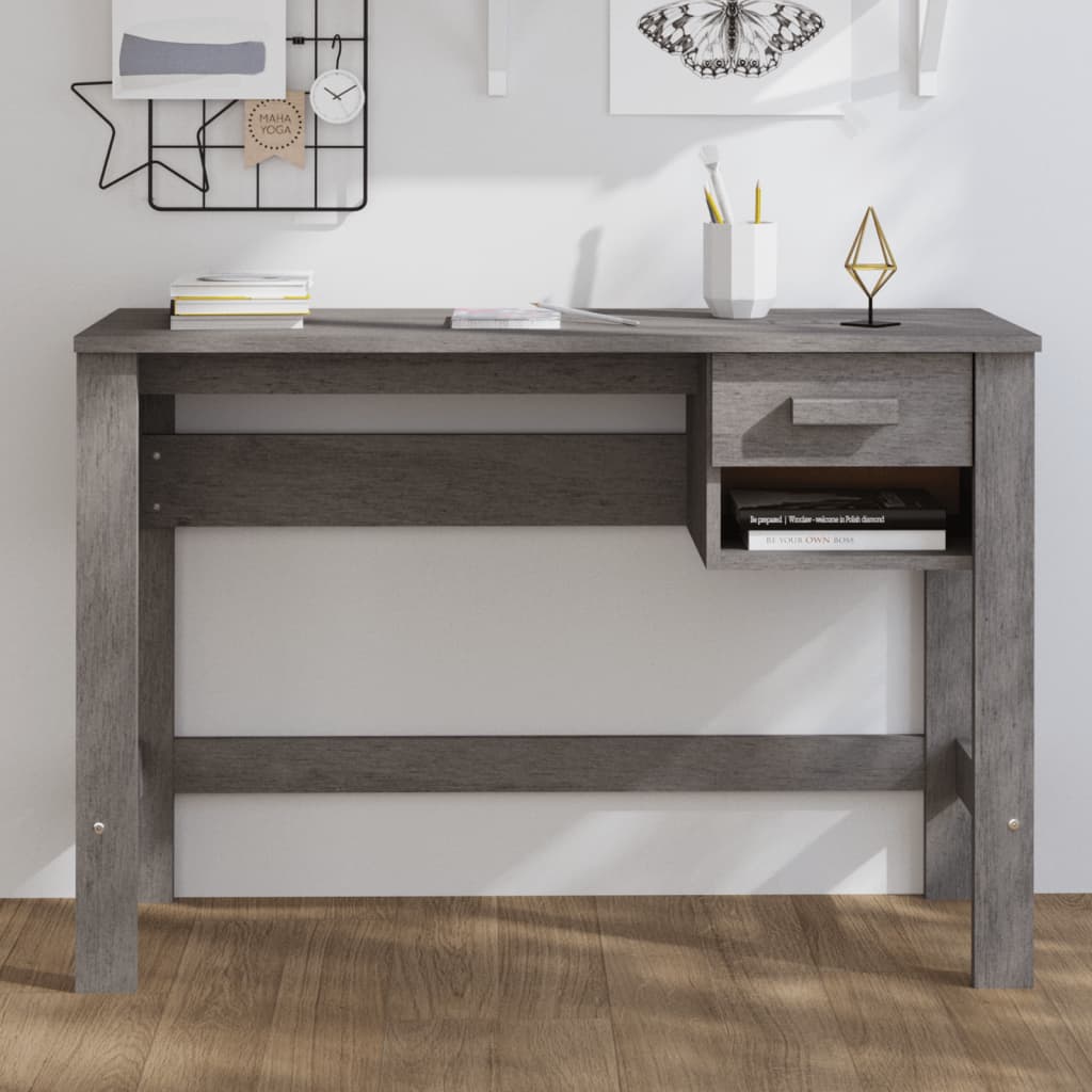 Scrivania Hamar 110X40X75 Cm In Legno Di Pino