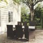 Set Mobili Da Pranzo Da Giardino 9Pz E Cuscini Polyrattan