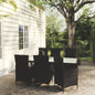 Set Mobili Da Pranzo Da Giardino 9Pz E Cuscini Polyrattan