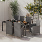 Set Mobili Da Pranzo Da Giardino 9Pz E Cuscini Polyrattan