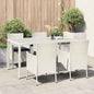 Set Mobili Da Pranzo Da Giardino 9Pz E Cuscini Polyrattan