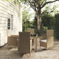 Set Mobili Da Pranzo Da Giardino 9Pz E Cuscini Polyrattan
