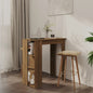 Tavolo Bar Con Ripiano Antico 102X50X103,5 Cm Truciolato