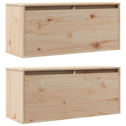 Pensili 2 Pz 80X30X35 Cm In Legno Massello Di Pino
