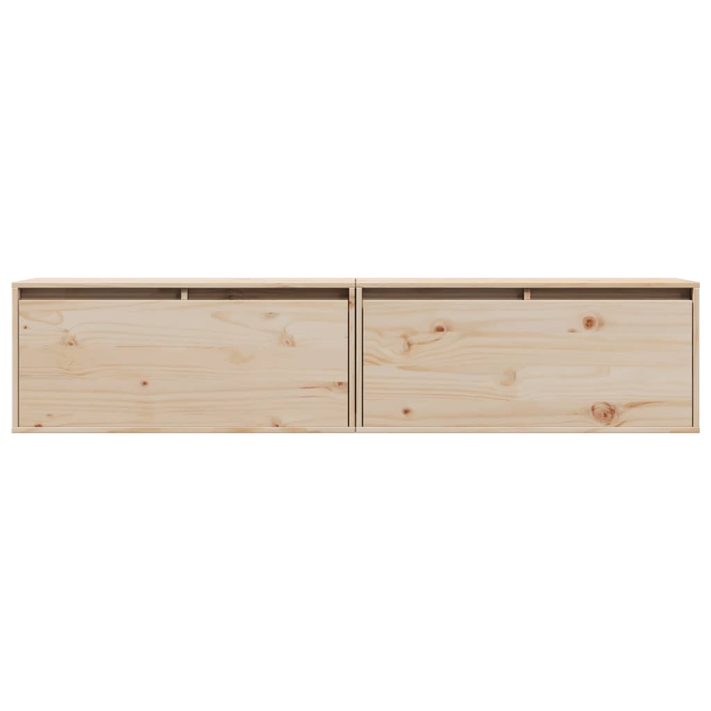 Pensili 2 Pz 80X30X35 Cm In Legno Massello Di Pino
