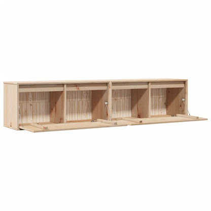 Pensili 2 Pz 80X30X35 Cm In Legno Massello Di Pino
