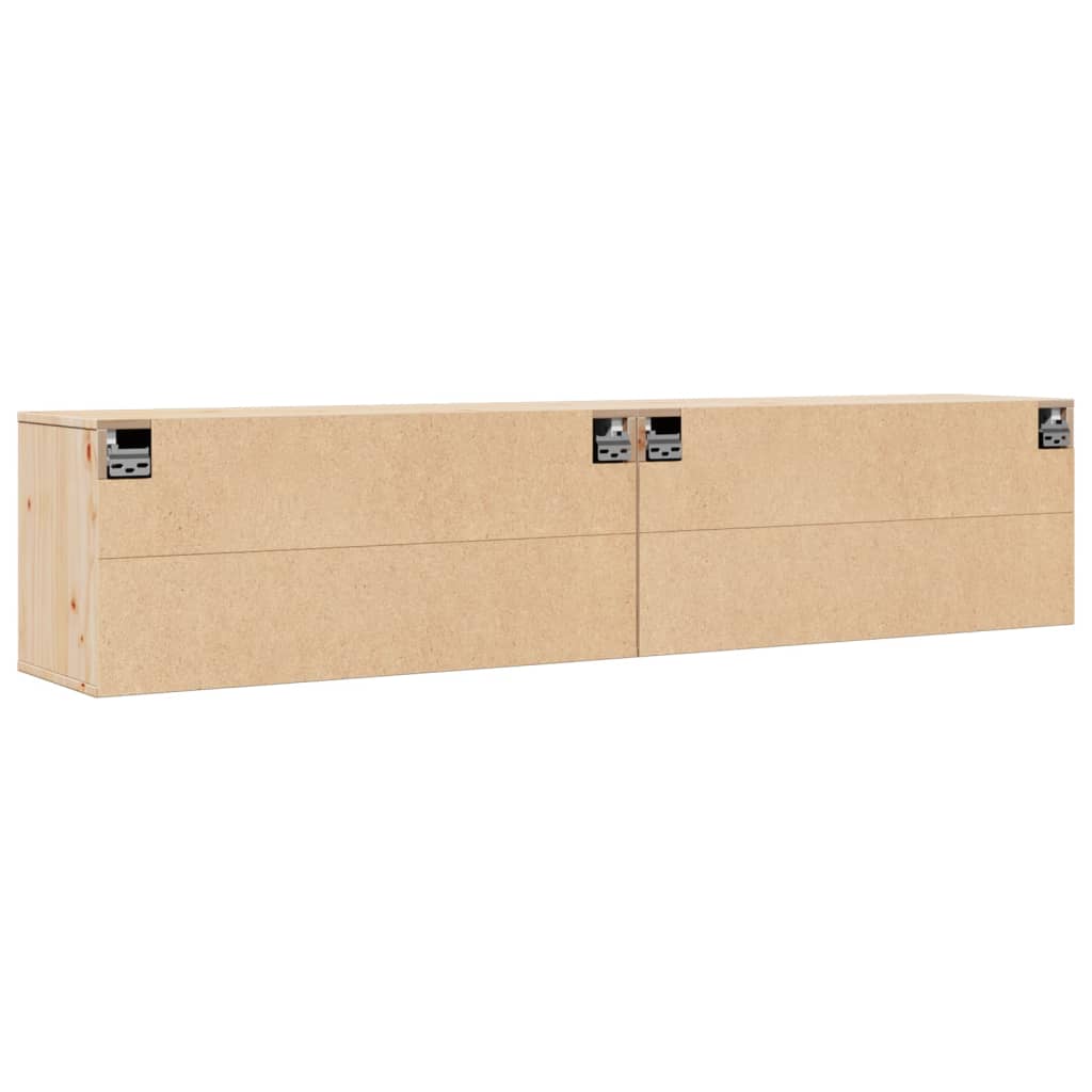 Pensili 2 Pz 80X30X35 Cm In Legno Massello Di Pino
