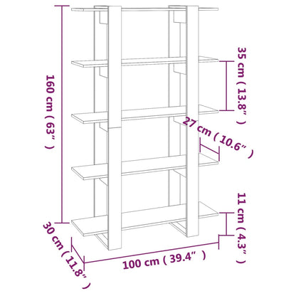 Libreria/Divisorio 100X30X160 Cm