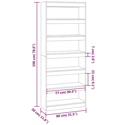 Libreria/Divisorio 80X30X198 Cm In Truciolato
