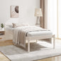 Letto Per Anziani Marrone Cera Legno Massello Di Pino