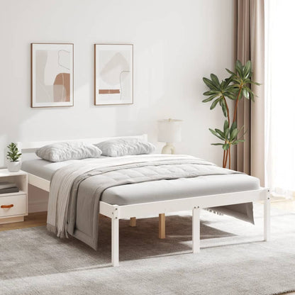 Letto Per Anziani Marrone Cera Legno Massello Di Pino