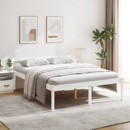 Letto Per Anziani Marrone Cera Legno Massello Di Pino