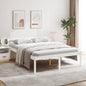 Letto Per Anziani Marrone Cera Legno Massello Di Pino