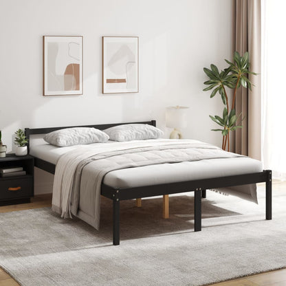 Letto Per Anziani Marrone Cera Legno Massello Di Pino
