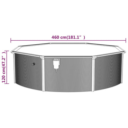 Piscina Con Scaletta 460X120 Cm