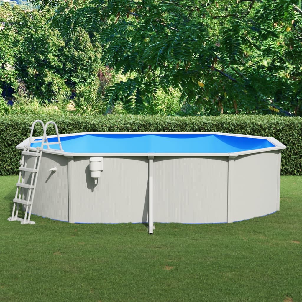 Piscina Con Pompa Filtro A Sabbia E Scaletta