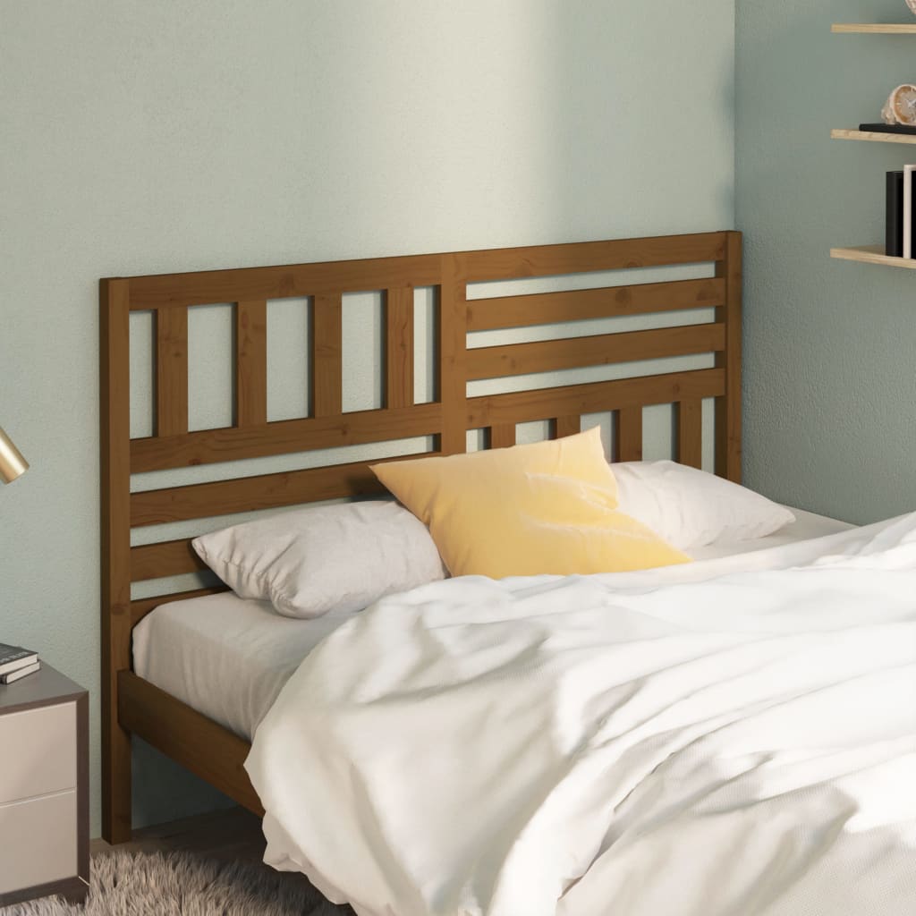 Testiera Per Letto Ambra 106X4X100 Cm In Legno Massello Di Pino