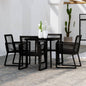 Set Mobili Da Pranzo Per Giardino 7 Pz Nero