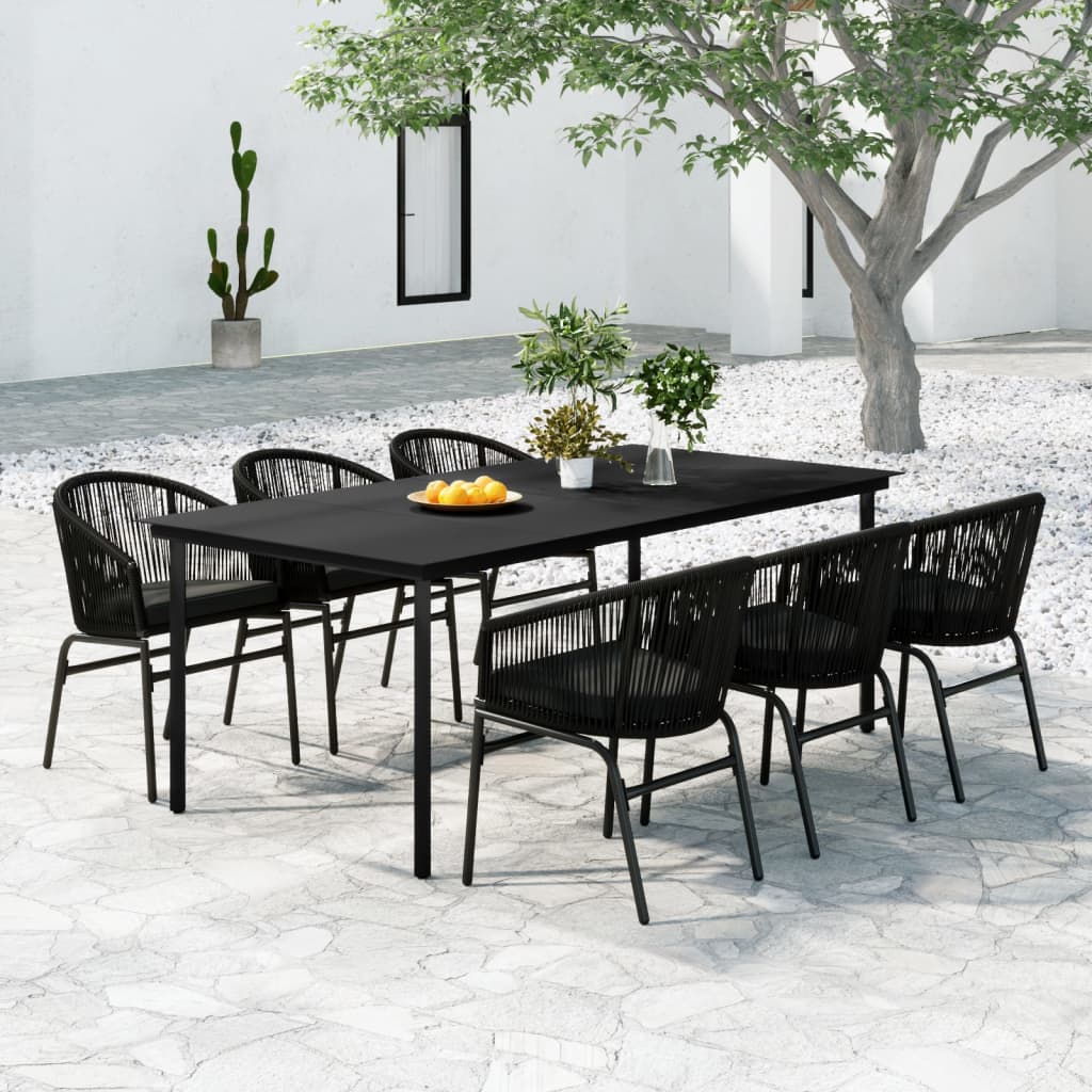Set Mobili Da Pranzo Per Giardino 7 Pz