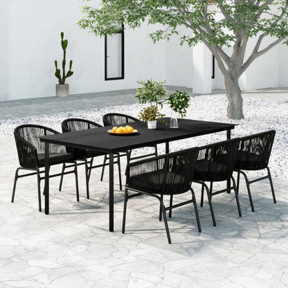 Set Mobili Da Pranzo Per Giardino 7 Pz