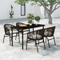 Set Mobili Da Pranzo Per Giardino 7 Pz