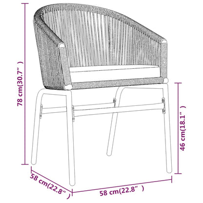 Set Mobili Da Pranzo Per Giardino 7 Pz