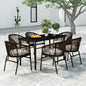 Set Mobili Da Pranzo Per Giardino 7 Pz