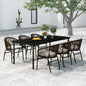 Set Mobili Da Pranzo Per Giardino 7 Pz