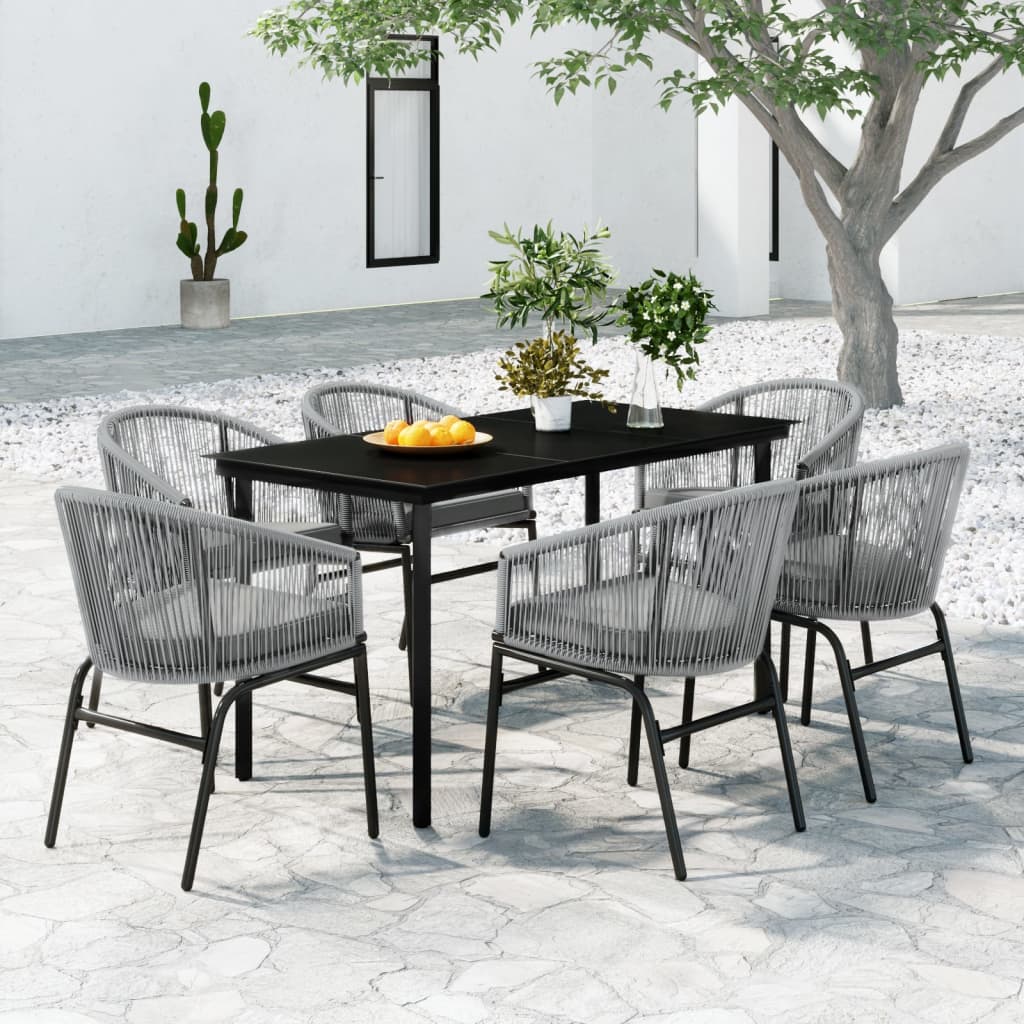 Set Mobili Da Pranzo Per Giardino 7 Pz