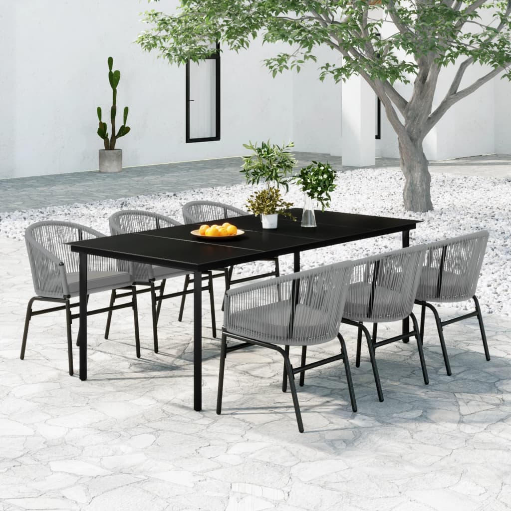 Set Mobili Da Pranzo Per Giardino 7 Pz