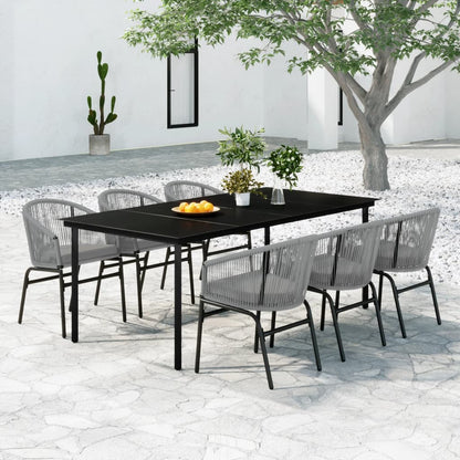 Set Mobili Da Pranzo Per Giardino 7 Pz