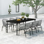 Set Mobili Da Pranzo Per Giardino 7 Pz