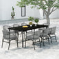 Set Mobili Da Pranzo Per Giardino 7 Pz