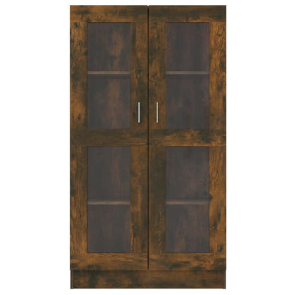 Mobile Vetrina 82,5X30,5X150Cm In Legno Multistrato Rovere Fumo