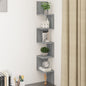 Mensola Angolare 20X20X127,5 Cm Truciolato Grigio Sonoma