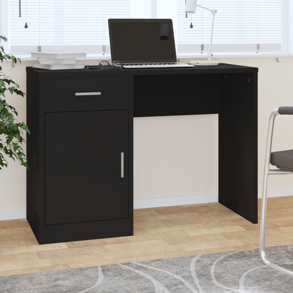 Scrivania Cassetto 100X40X73Cm Legno Multistrato
