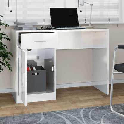 Scrivania Cassetto 100X40X73Cm Legno Multistrato