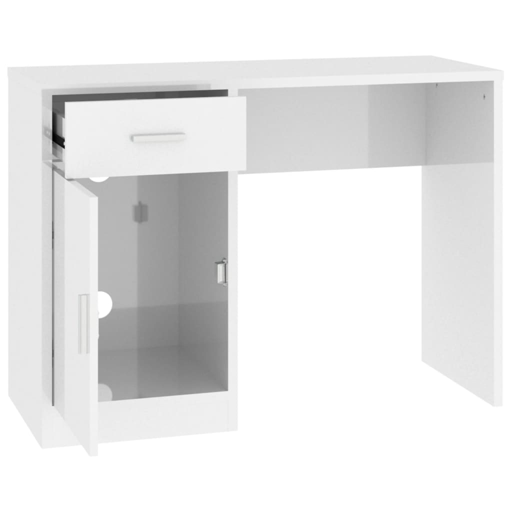 Scrivania Cassetto 100X40X73Cm Legno Multistrato