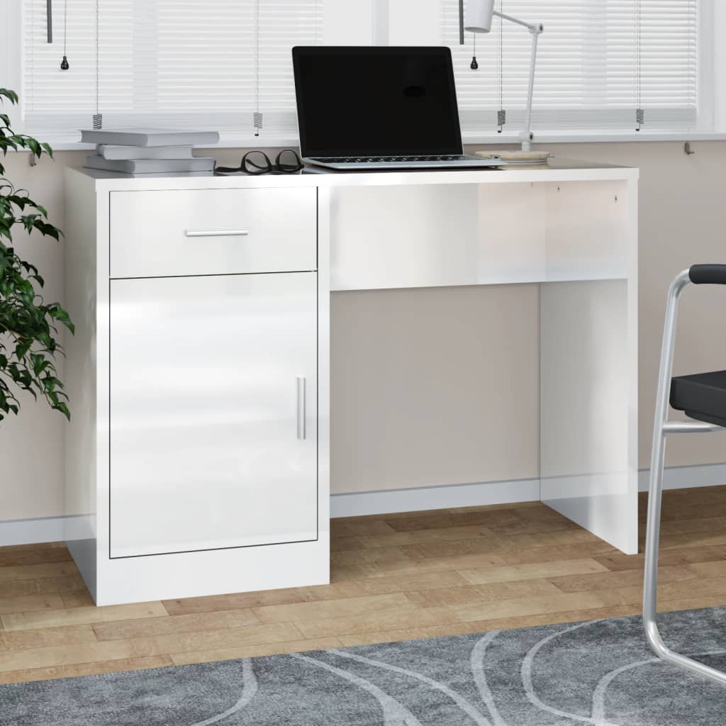 Scrivania Cassetto 100X40X73Cm Legno Multistrato