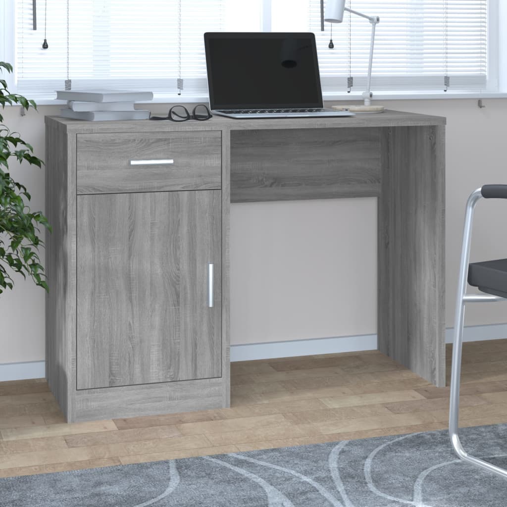 Scrivania Cassetto 100X40X73Cm Legno Multistrato