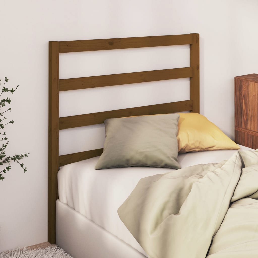 Testiera Per Letto Ambra 106X4X100 Cm In Legno Massello Di Pino