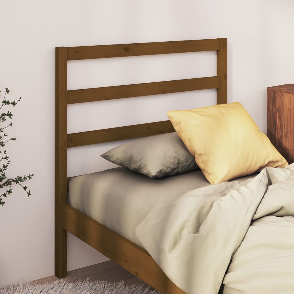Testiera Per Letto Ambra 106X4X100 Cm In Legno Massello Di Pino