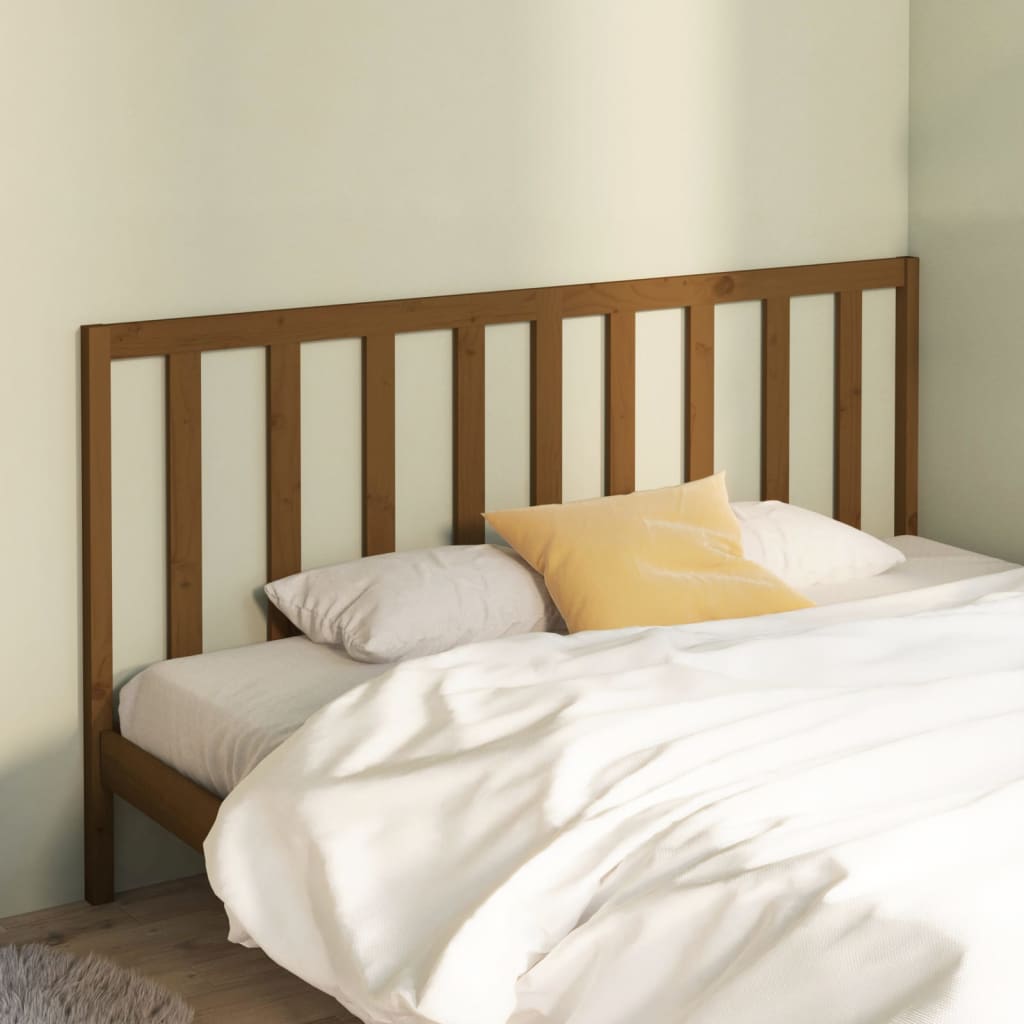 Testiera Per Letto Ambra 81X4X100 Cm In Legno Massello Di Pino