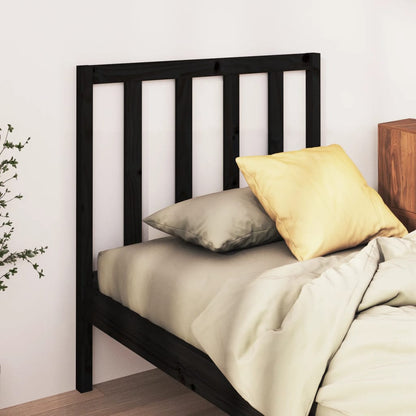 Testiera Letto Grigia 156X4X100 Cm In Legno Massello Di Pino