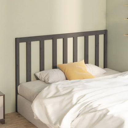 Testiera Letto Grigia 156X4X100 Cm In Legno Massello Di Pino